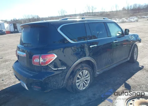 2017 Nissan Armada Sv z USA, uszkodzony, nr VIN JN8AY2NC2H9504072